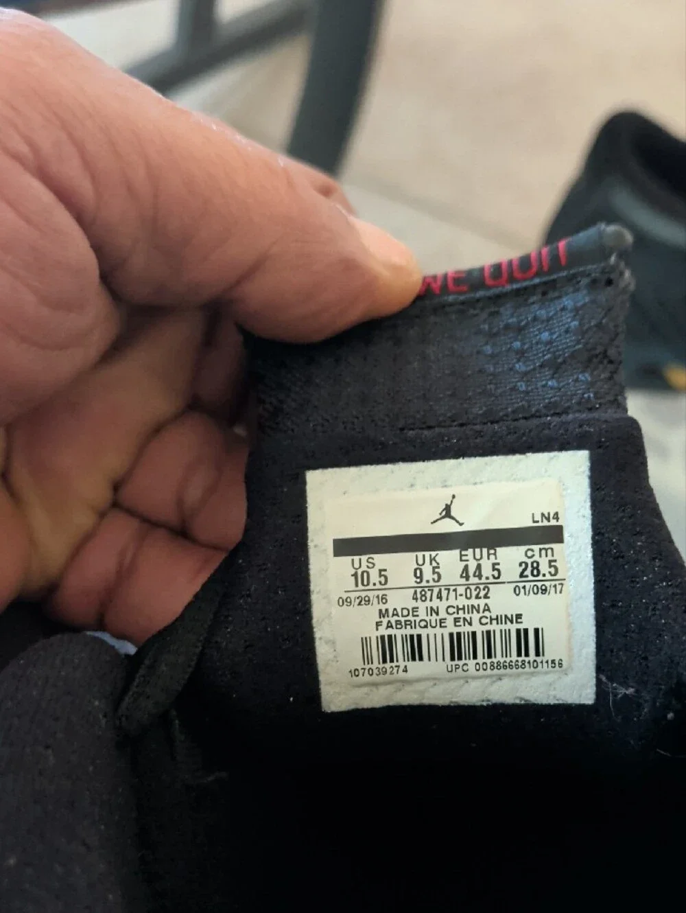 Jordan all black